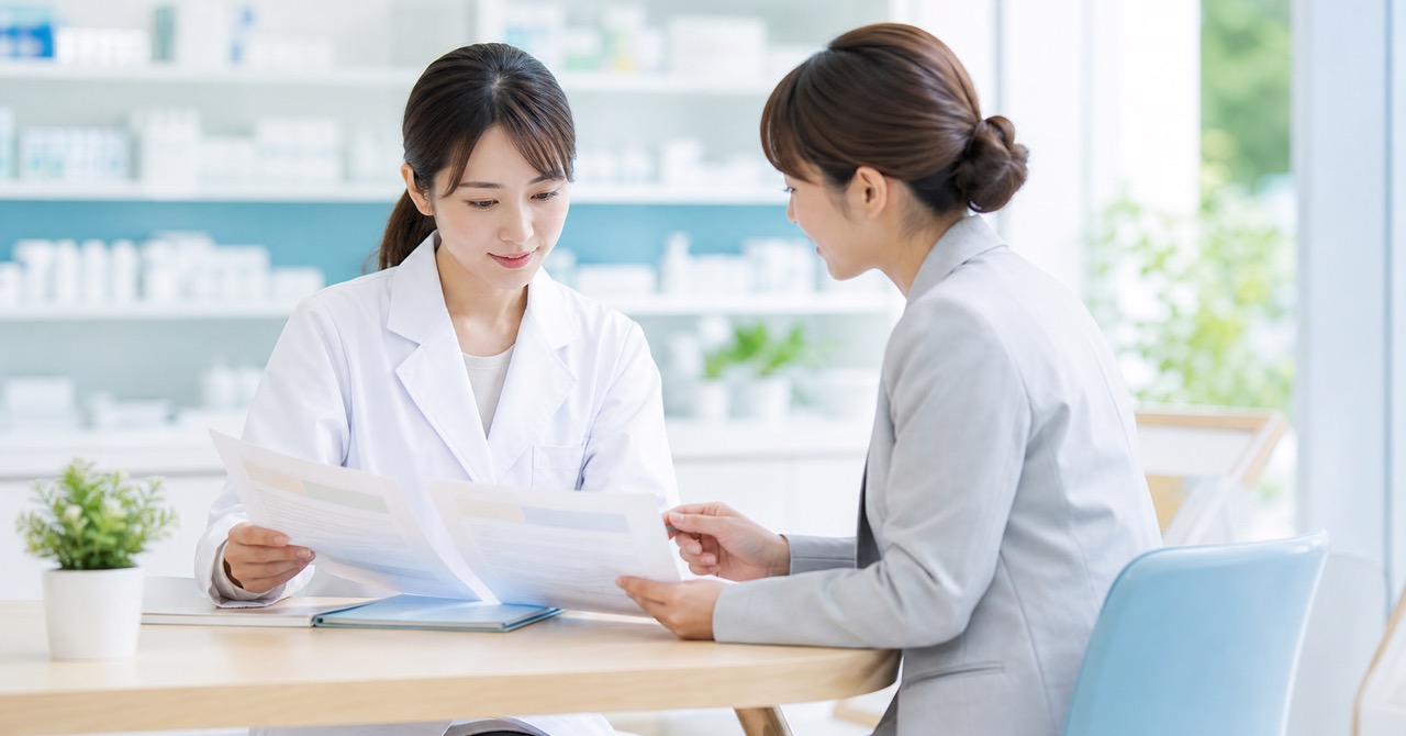 薬剤師が転職サイトを2〜3社比較して相談しているイメージ